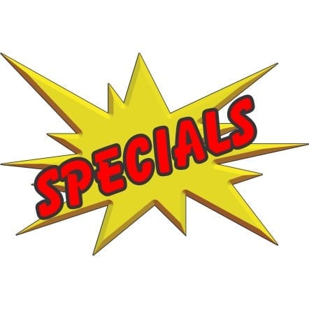 Check Out This Months SPECIALS